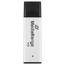MediaRange MR1905-1 unidade de memória USB 1 TB USB Type-A 3.2 Gen 1 (3.1 Gen 1) Preto, Prateado