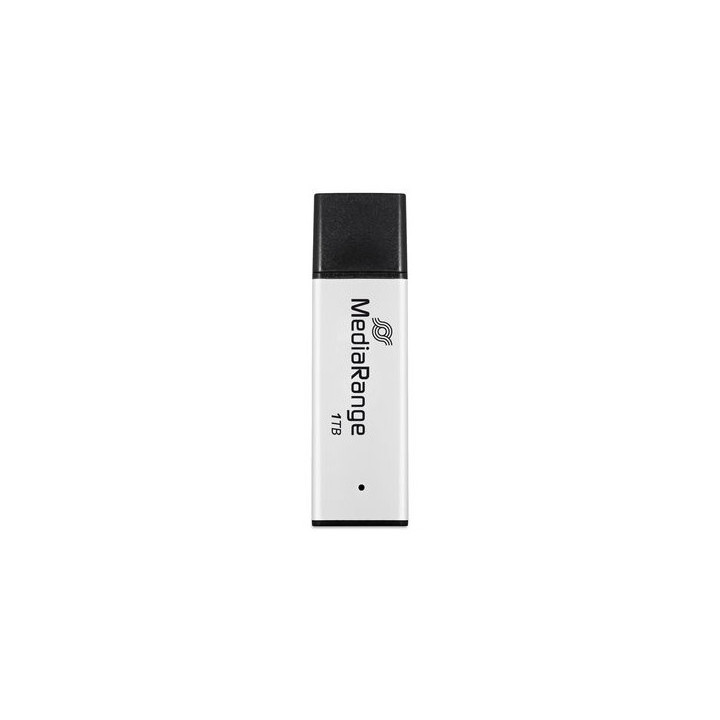 MediaRange MR1905-1 unidade de memória USB 1 TB USB Type-A 3.2 Gen 1 (3.1 Gen 1) Preto, Prateado