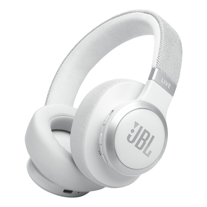 JBL Live 770NC Auscultadores Sem fios Fita de cabeça Chamadas Música Bluetooth Branco