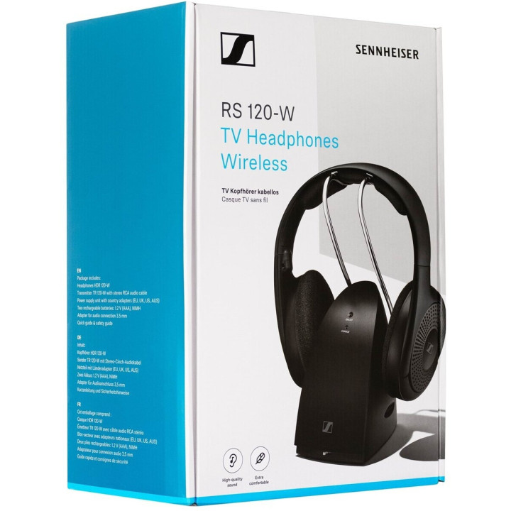 Headset Wireless TV EPOS SENNHEISER RS 120-W Negro - Som sem Fios para TV