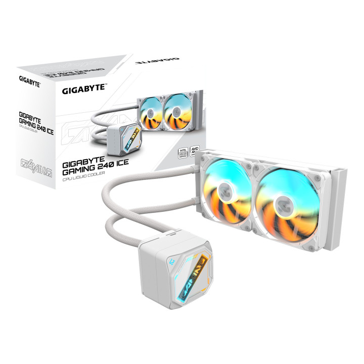 GIGABYTE GAMING 240 ICE Processador Refrigerador líquido all-in-one 12 cm Branco