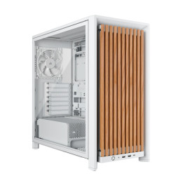 Corsair FRAME 4000D WOOD RS Midi Tower Madeira, Branco