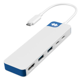 Targus HyperDrive Com fios USB 3.2 Gen 1 (3.1 Gen 1) Type-C Branco