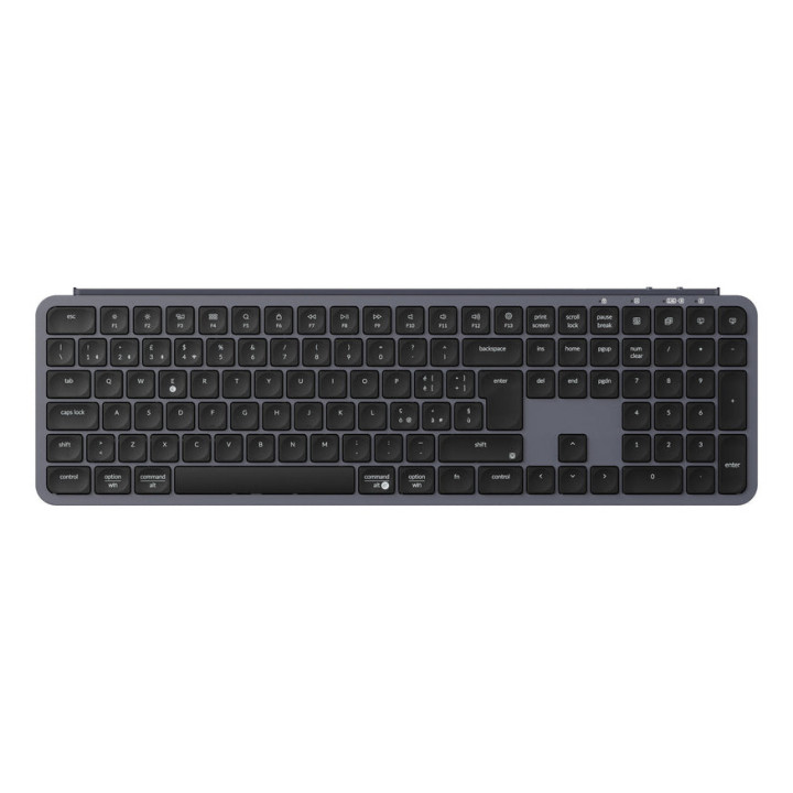 Keychron B6P-K1-PT teclado Casa RF Wireless + Bluetooth Preto