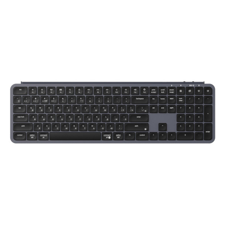 Keychron B6P-K1-PT teclado Casa RF Wireless + Bluetooth Preto