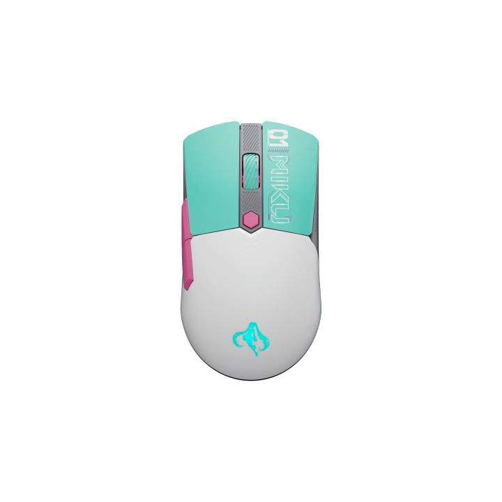 ASUS TUF Gaming Mini Wireless Mouse Hatsune Miku Edition rato Jogos Mão direita RF Wireless + Bluetooth + USB Type-A Ótico 1200