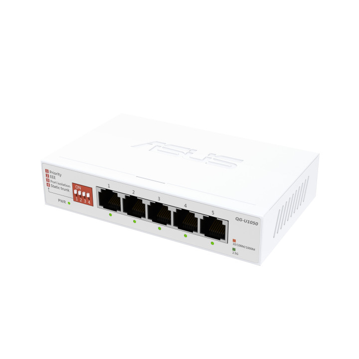 ASUS QG-U1050 Não-gerido 2.5G Ethernet (100 1000 2500) Branco