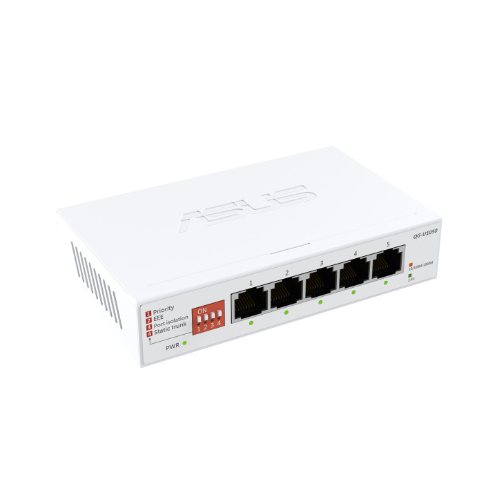 ASUS QG-U1050 Não-gerido 2.5G Ethernet (100 1000 2500) Branco