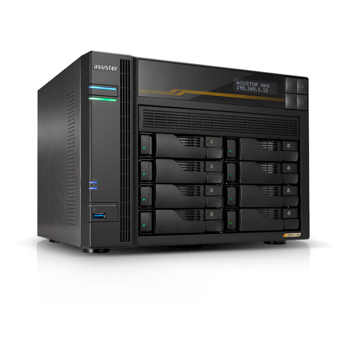 NAS Asustor Lockerstor 8 Gen3 AS6808T 8 Bay – Armazenamento de Rede de Alto Desempenho para Empresas