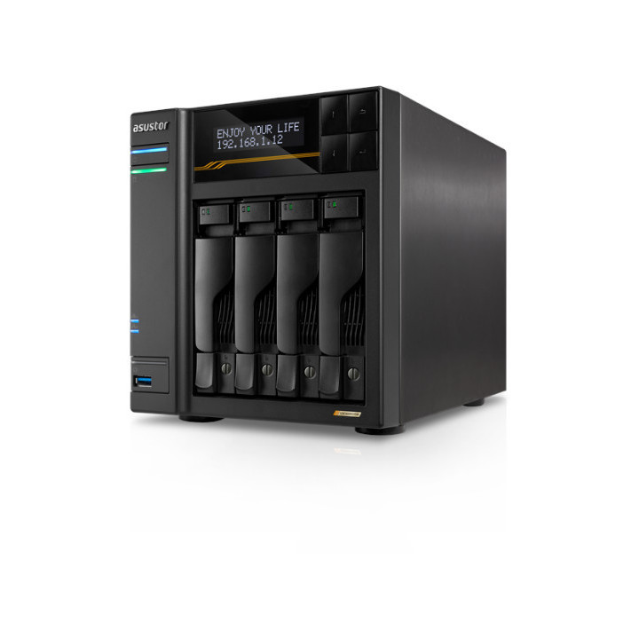 NAS Asustor Lockerstor 4 Gen3 AS6804T 4-Bay | Armazenamento de Rede de Alto Desempenho