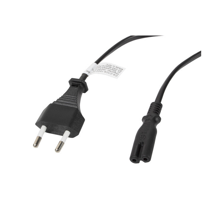 Lanberg CA-C7CA-10CC-0018-BK cabo de energia Preto 1,8 m Acoplador C7 CEE7 16