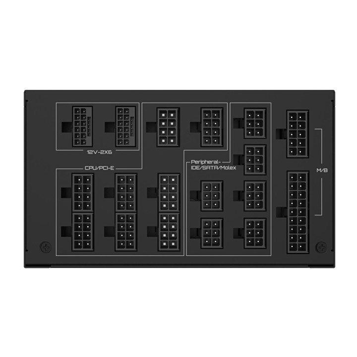 GIGABYTE UD1600PM PG5 AI TOP fonte de alimentação 1600 W 20+4 pin ATX ATX Preto