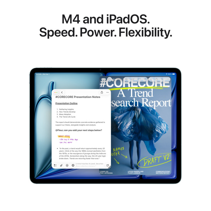 Apple iPad Air 5G Apple M LTE-TDD & LTE-FDD 128 GB 33 cm (13") 12 GB Wi-Fi 7 (802.11be) iPadOS 26 Bege