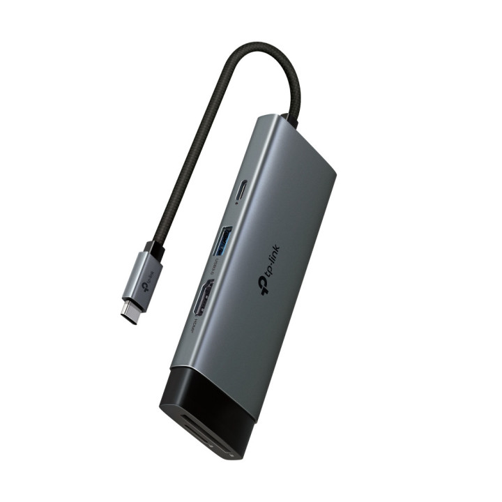 TP-Link UH7021C hub de interface USB Type-C 5000 Mbit s Alumínio, Preto