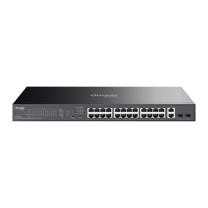 TP-Link ES228GP switch de rede Gerido L2 Gigabit Ethernet (10 100 1000) Power over Ethernet (PoE) Preto