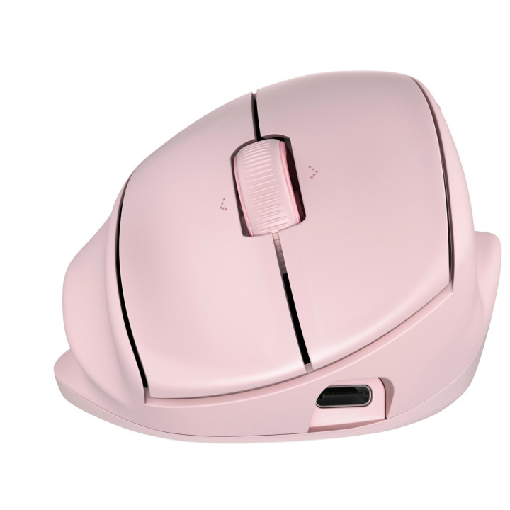 Rato Ergonómico HP 720M Rosa - Conforto e Inclinação