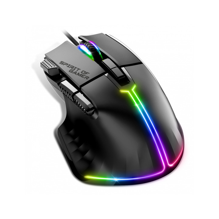 Spirit of Gamer PRO-M5 rato Jogos Mão direita USB Type-A Ótico 12800 DPI