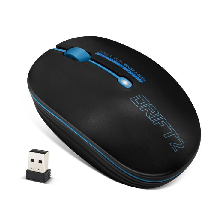 ADVANCE Drift 2 rato Escritório Ambidestro RF Wireless 1600 DPI
