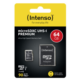 Intenso 3423490 cartão de memória 64 GB MicroSDXC UHS-I Classe 10
