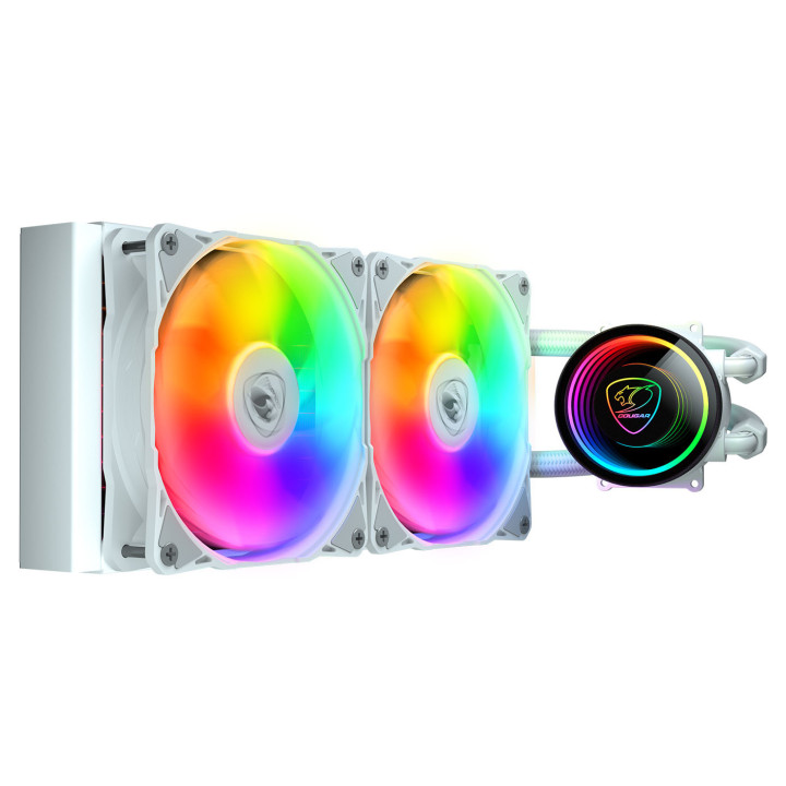 COUGAR CGR-PSDELRGB-W-240 Caixa de computador Refrigerador líquido all-in-one Branco