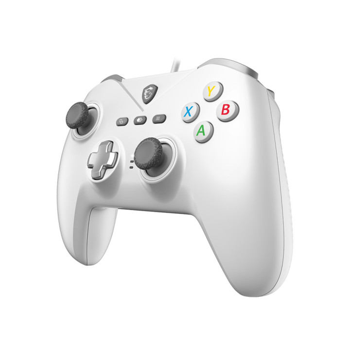 MSI FORCE GC200 WHITE controlador de jogo Branco USB Gamepad Analógico   Digital Android, PC