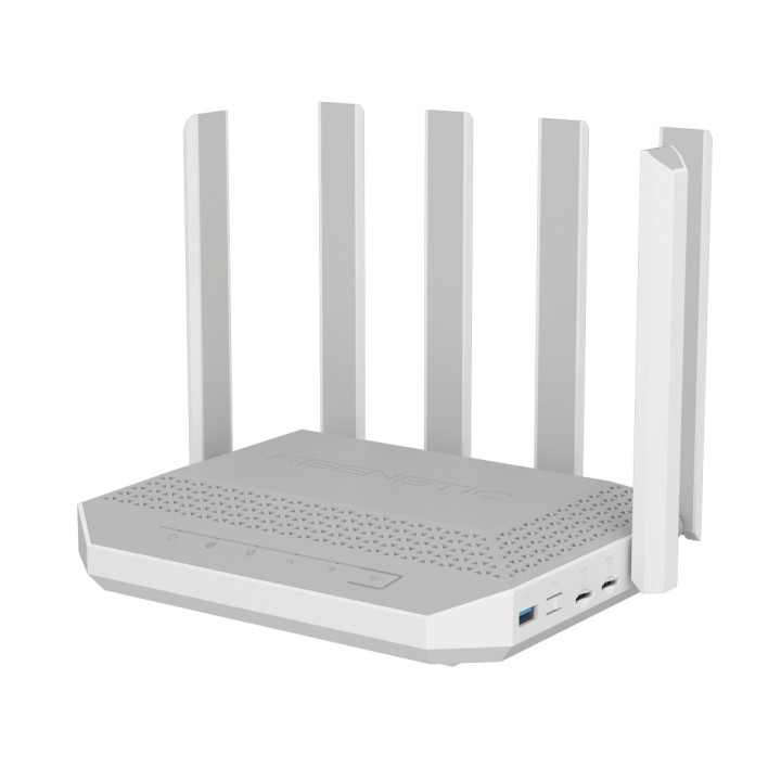 Keenetic Hero 5G (KN-4110) router sem fios 2.5 Gigabit Ethernet Dual-band (2,4 GHz   5 GHz) Cinzento, Branco