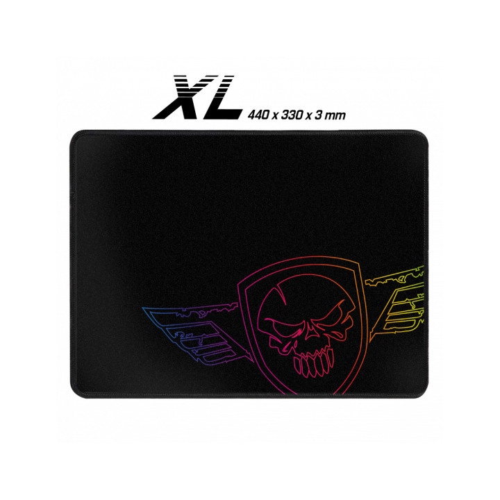 Tapete Gaming Spirit of Gamer Darkskull - XL, Preto, Azul, Vermelho, Amarelo