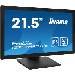 iiyama ProLite T2234MSC-B1S monitor de ecrã 54,6 cm (21.5") 1920 x 1080 pixels Full HD Ecrã táctil Preto