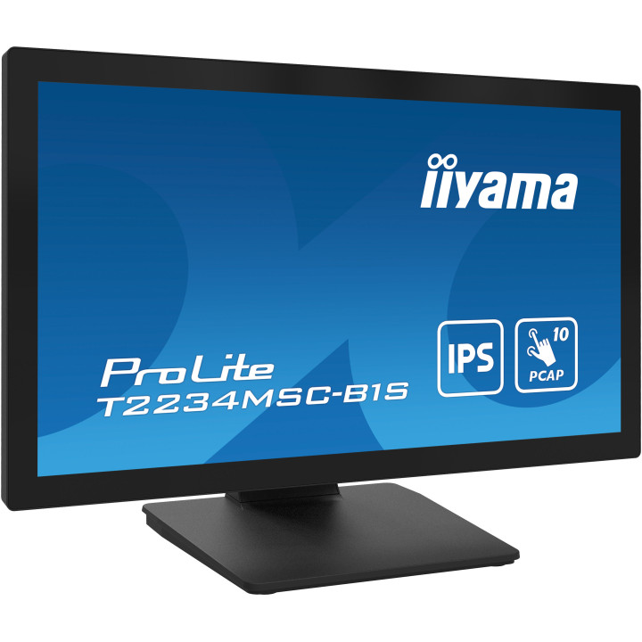 iiyama ProLite T2234MSC-B1S monitor de ecrã 54,6 cm (21.5") 1920 x 1080 pixels Full HD Ecrã táctil Preto