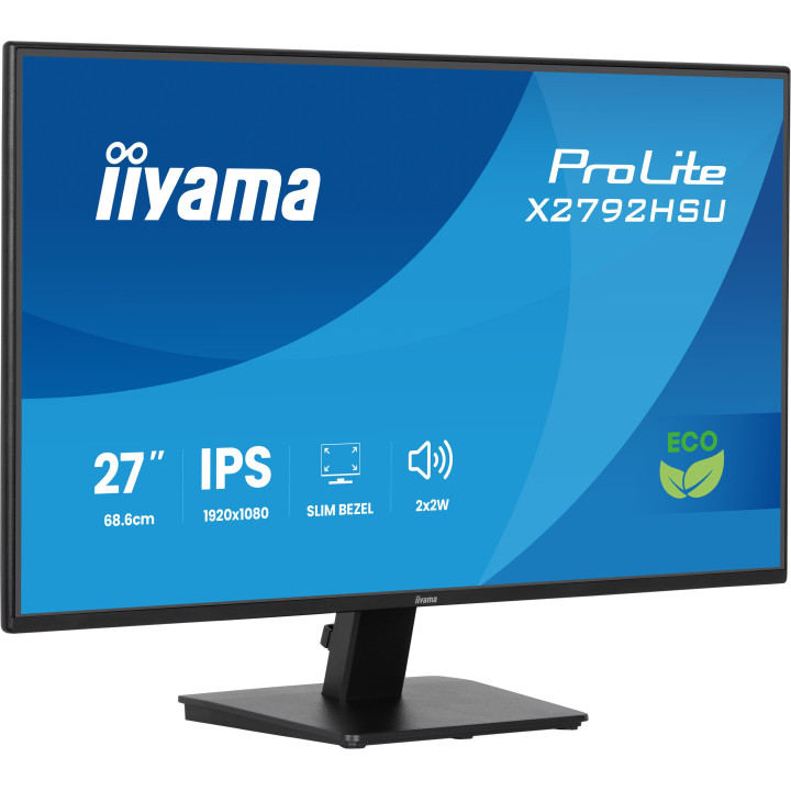iiyama ProLite X2792HSU-B1 monitor de ecrã 68,6 cm (27") 1920 x 1080 pixels Full HD LED Preto