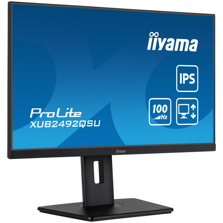 iiyama ProLite XUB2492QSU-B1 monitor de ecrã 60,5 cm (23.8") 2560 x 1440 pixels Quad HD LED Preto
