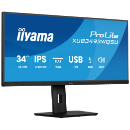 iiyama ProLite XUB3493WQSU-B6 monitor de ecrã 86,4 cm (34") 3440 x 1440 pixels UltraWide Quad HD LED Preto