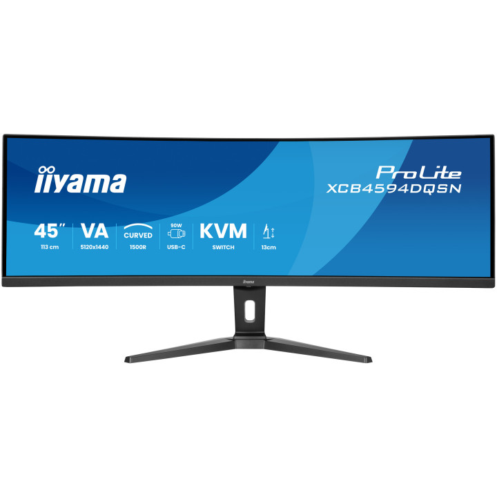 iiyama G-MASTER 45"LCD Curved Bus. UWQHD monitor de ecrã 113 cm (44.5") 5120 x 1440 pixels Dual QHD LED Preto