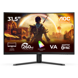 AOC G4 C32G42ZE monitor de ecrã 80 cm (31.5") 1920 x 1080 pixels Full HD LED Preto, Vermelho
