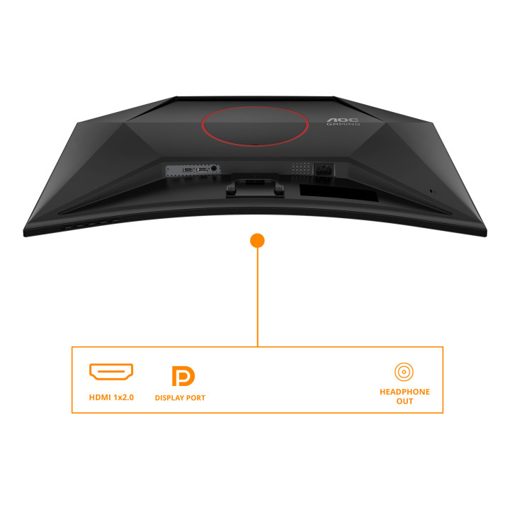AOC G4 C32G42ZE monitor de ecrã 80 cm (31.5") 1920 x 1080 pixels Full HD LED Preto, Vermelho