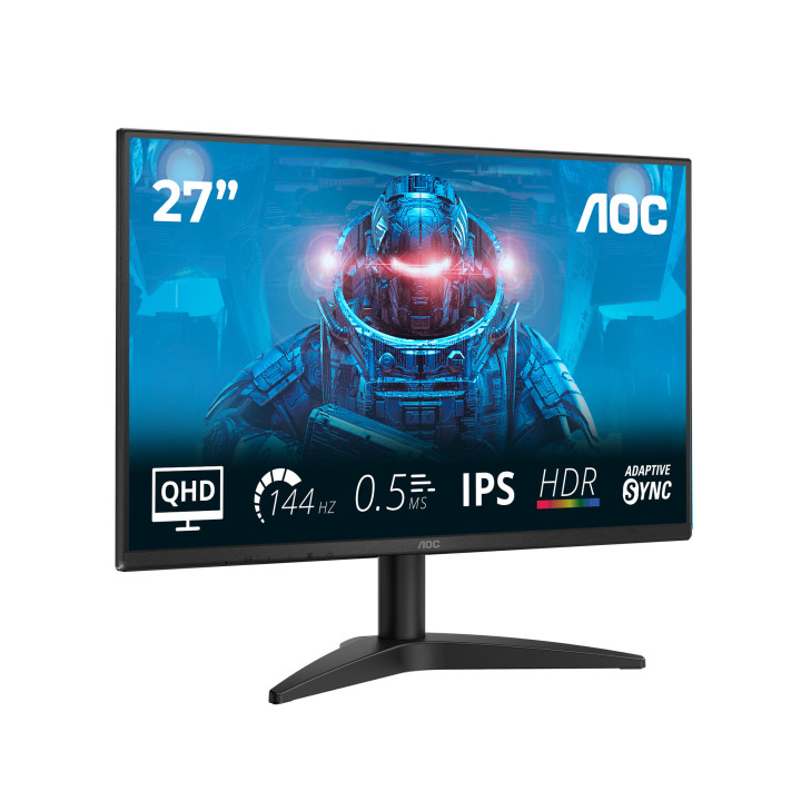 AOC B3 Q27B36X monitor de ecrã 68,6 cm (27") 2560 x 1440 pixels Quad HD LED Preto