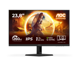 AOC G4 24G4ZRE monitor de ecrã 60,5 cm (23.8") 1920 x 1080 pixels Full HD LED Preto, Vermelho