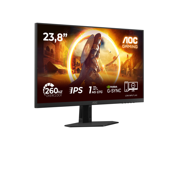 AOC G4 24G4ZRE monitor de ecrã 60,5 cm (23.8") 1920 x 1080 pixels Full HD LED Preto, Vermelho
