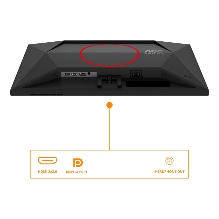 AOC G4 24G4ZRE monitor de ecrã 60,5 cm (23.8") 1920 x 1080 pixels Full HD LED Preto, Vermelho