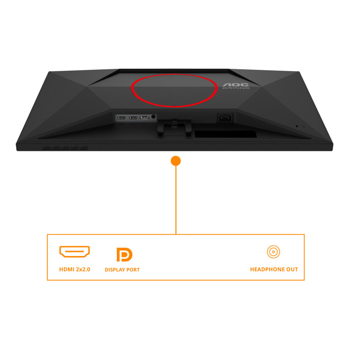 AOC G4 27G4ZRE monitor de ecrã 68,6 cm (27") 1920 x 1080 pixels Full HD LED Preto, Vermelho