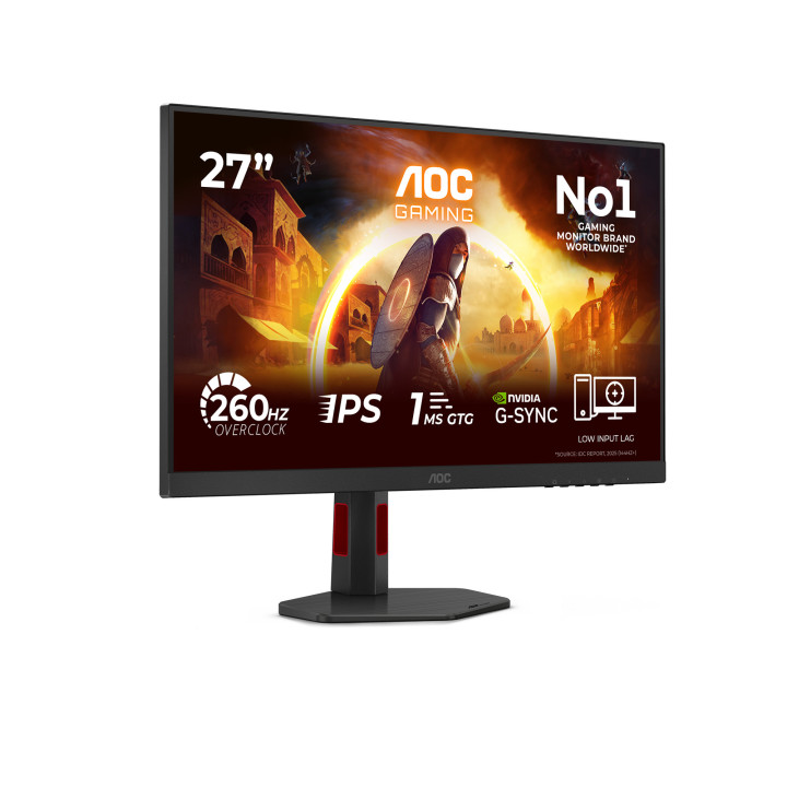 AOC G4 27G4ZR monitor de ecrã 68,6 cm (27") 1920 x 1080 pixels Full HD LED Preto, Vermelho