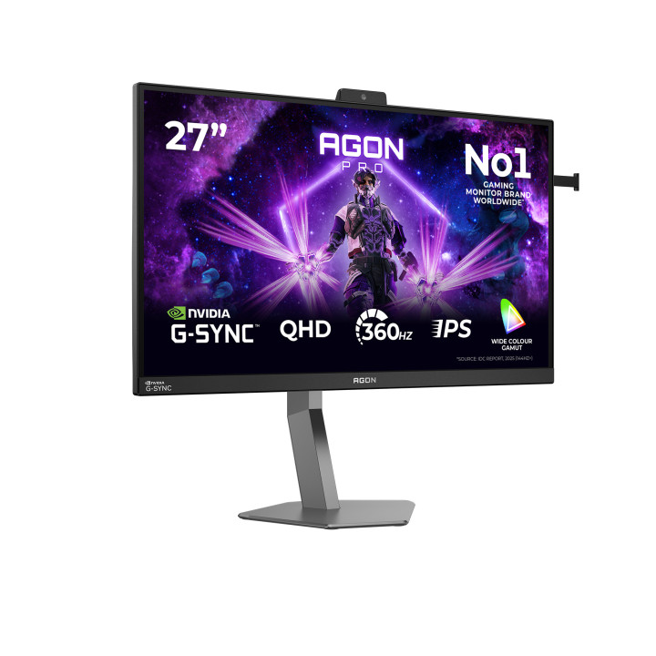 AOC AGON PRO AG276QSG2 monitor de ecrã 68,6 cm (27") 2560 x 1440 pixels Quad HD Preto, Cinzento