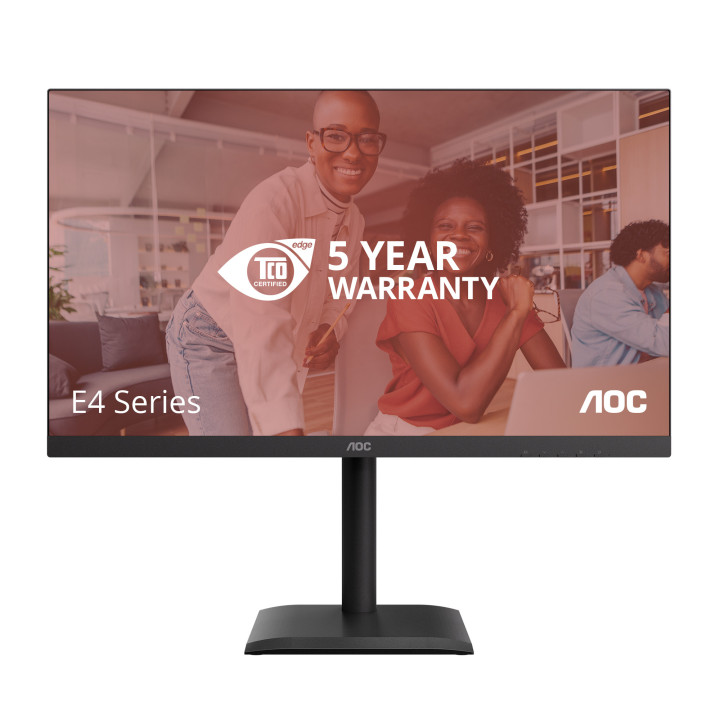AOC E4 U27E4CV monitor de ecrã 68,6 cm (27") 3840 x 2160 pixels 4K Ultra HD LED Preto