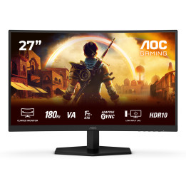 AOC G4 C27G42E monitor de ecrã 68,6 cm (27") 1920 x 1080 pixels Full HD LED Preto, Vermelho
