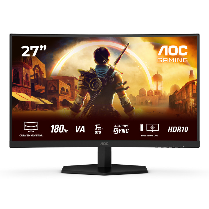 AOC G4 C27G42E monitor de ecrã 68,6 cm (27") 1920 x 1080 pixels Full HD LED Preto, Vermelho