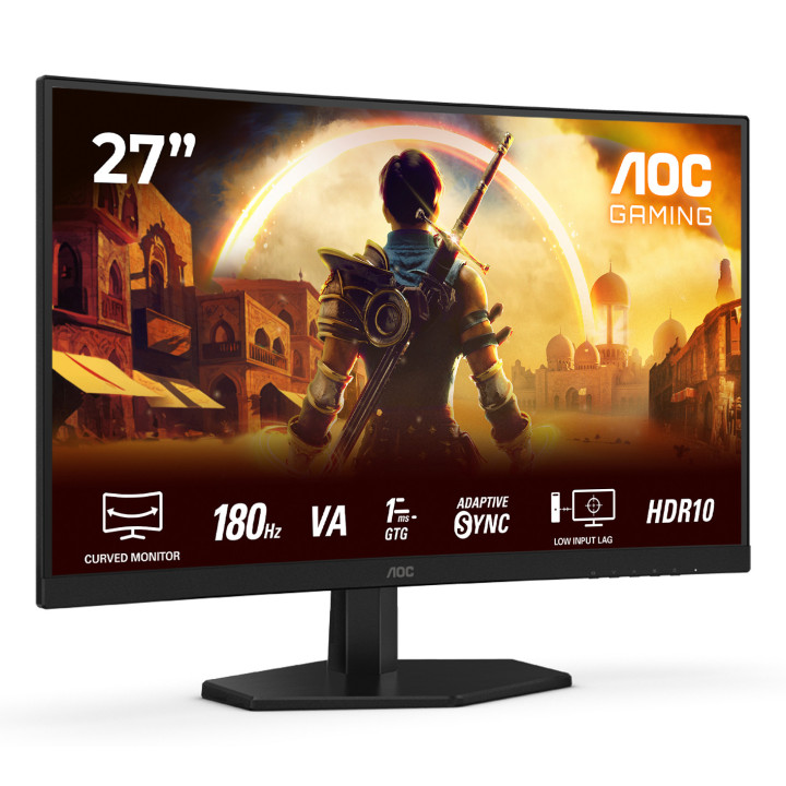 AOC G4 C27G42E monitor de ecrã 68,6 cm (27") 1920 x 1080 pixels Full HD LED Preto, Vermelho