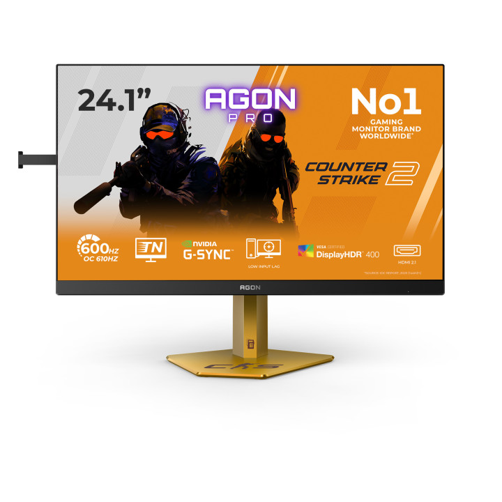 AOC AGON PRO CS24A monitor de ecrã 61,2 cm (24.1") 1920 x 1080 pixels Full HD LED Preto