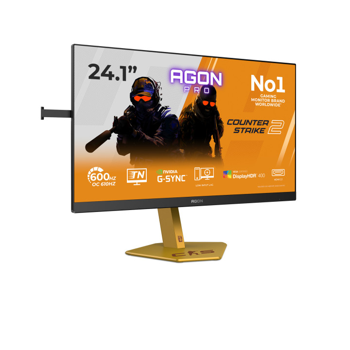 AOC AGON PRO CS24A monitor de ecrã 61,2 cm (24.1") 1920 x 1080 pixels Full HD LED Preto
