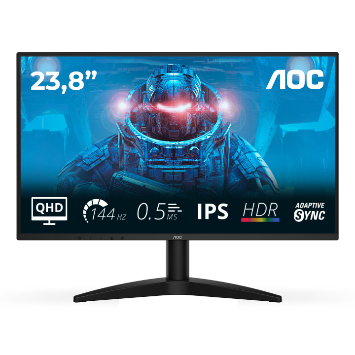 AOC B3 Q24B36X monitor de ecrã 60,5 cm (23.8") 2560 x 1440 pixels Quad HD LED Preto