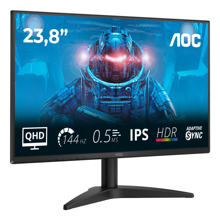 AOC B3 Q24B36X monitor de ecrã 60,5 cm (23.8") 2560 x 1440 pixels Quad HD LED Preto